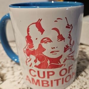 Cup of Ambition Dolly Mug with Blue Handle